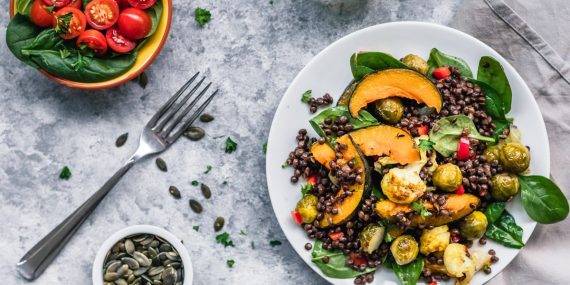 Kabocha Lentil Salad